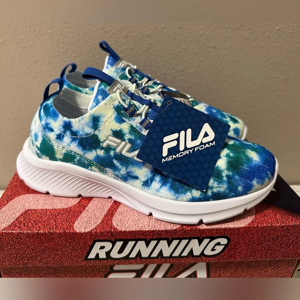 Fila Memory Skyway 2.0 Tie Dye Slip-In Running Shoes - NIB